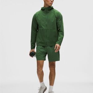 lululemon athletica Pace Breaker Linerless 7” Green Athletic Shorts